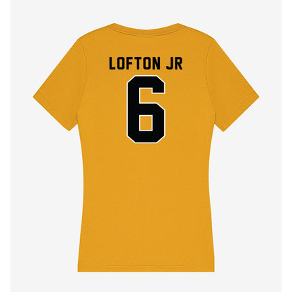 App State - NCAA Football : Christopher Lofton jr - Women's V-Neck T-Shirt-1