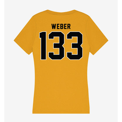 App State - NCAA Wrestling : Dalton Weber - Women's V-Neck T-Shirt-1