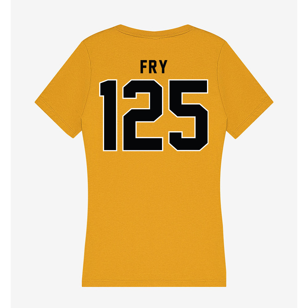 App State - NCAA Wrestling : Eamon Fry - Women's V-Neck T-Shirt-1