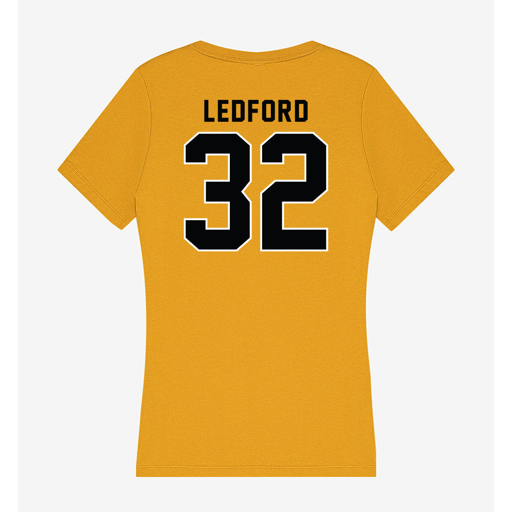 App State - NCAA Men's Basketball : Luke Ledford - Women's V-Neck T-Shirt-1