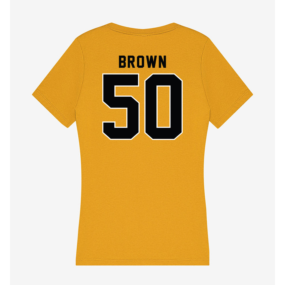 App State - NCAA Football : Jehchys Brown - Women's V-Neck T-Shirt-1
