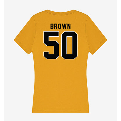 App State - NCAA Football : Jehchys Brown - Women's V-Neck T-Shirt-1