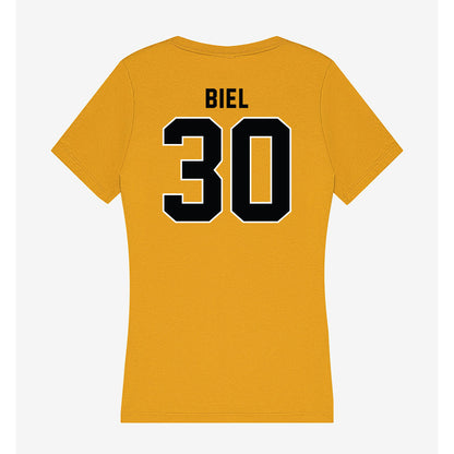 App State - NCAA Women's Basketball : Addisyn Biel - Women's V-Neck T-Shirt-1
