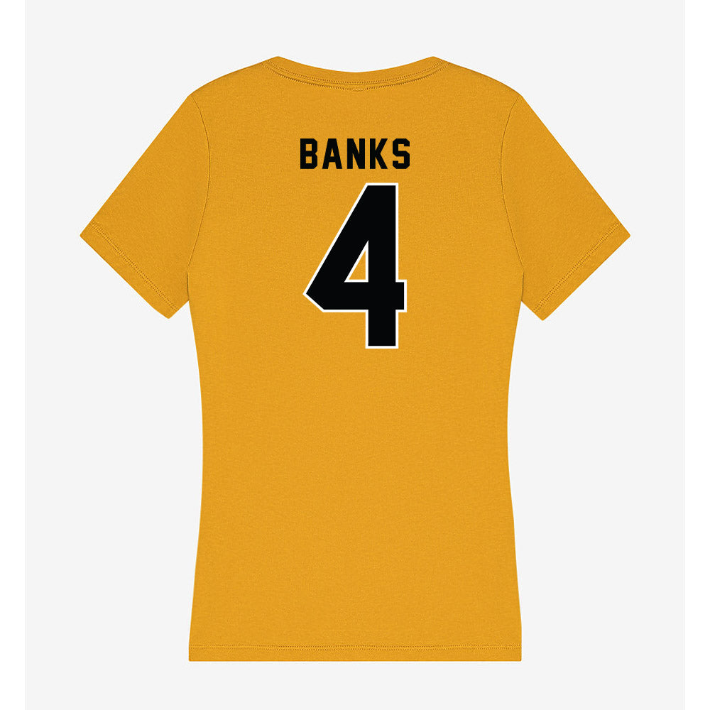 App State - NCAA Men's Basketball : Eren Banks - Women's V-Neck T-Shirt-1