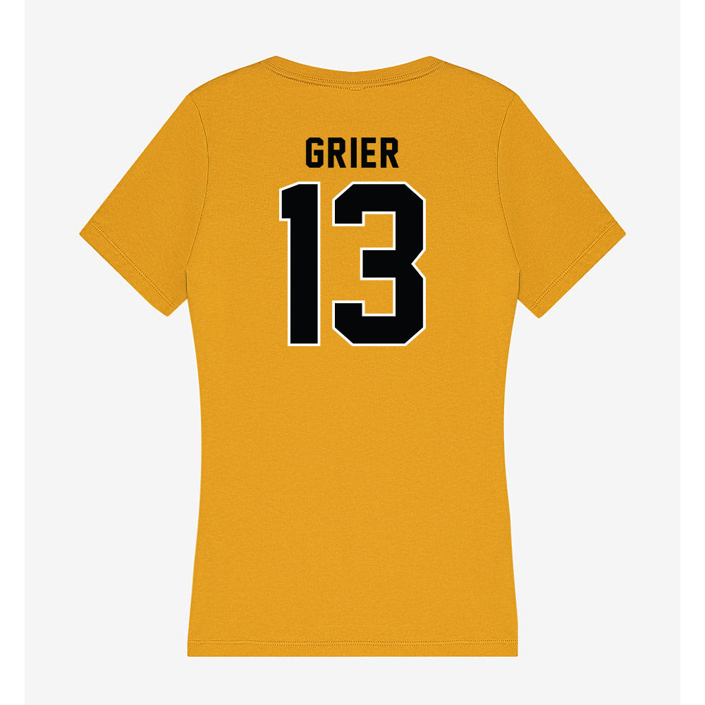 App State - NCAA Football : Jackson Grier - Women's V-Neck T-Shirt-1