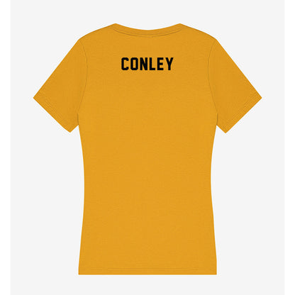App State - NCAA Football : Khalil Conley - Women's V-Neck T-Shirt-1