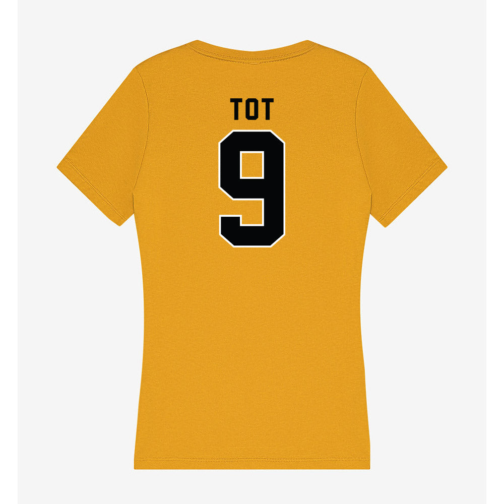 App State - NCAA Men's Basketball : Jalen Tot - Women's V-Neck T-Shirt-1