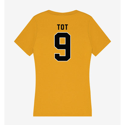 App State - NCAA Men's Basketball : Jalen Tot - Women's V-Neck T-Shirt-1