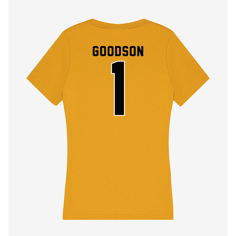 App State - NCAA Women's Volleyball : Eva Goodson - Women's V-Neck T-Shirt-1