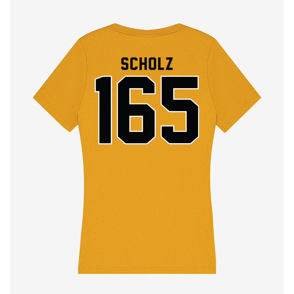 App State - NCAA Wrestling : Luke Scholz - Women's V-Neck T-Shirt-1