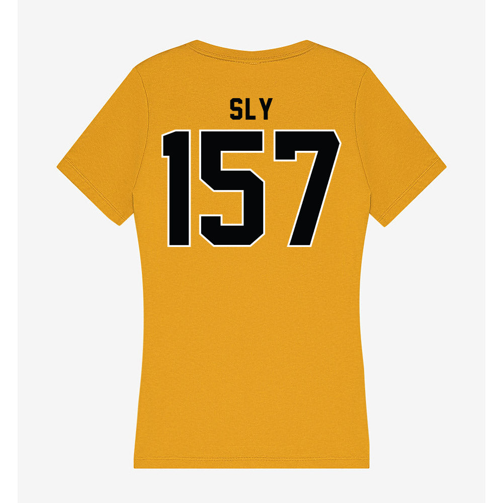 App State - NCAA Wrestling : Bentley Sly - Women's V-Neck T-Shirt-1