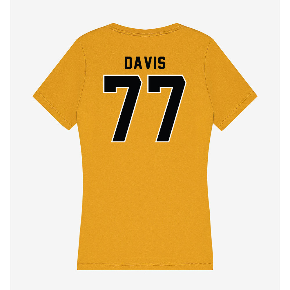 App State - NCAA Football : Daniel Davis - Women's V-Neck T-Shirt-1
