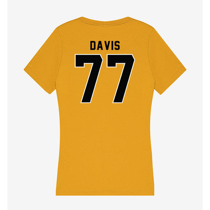 App State - NCAA Football : Daniel Davis - Women's V-Neck T-Shirt-1