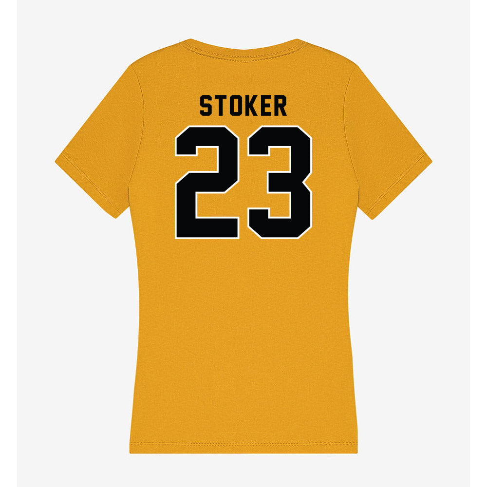 App State - NCAA Women's Basketball : Riley Stoker - Women's V-Neck T-Shirt-1
