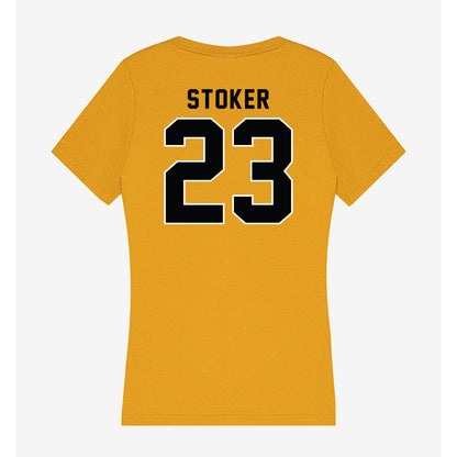 App State - NCAA Women's Basketball : Riley Stoker - Women's V-Neck T-Shirt-1