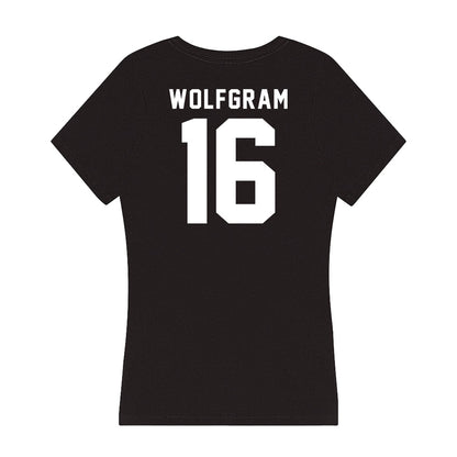  - NCAA Softball : Evelyn Wolfgram - Women's V-Neck T-Shirt-1