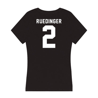 UW Green Bay - NCAA Men's Basketball : Preston Ruedinger - Women's V-Neck T-Shirt-1