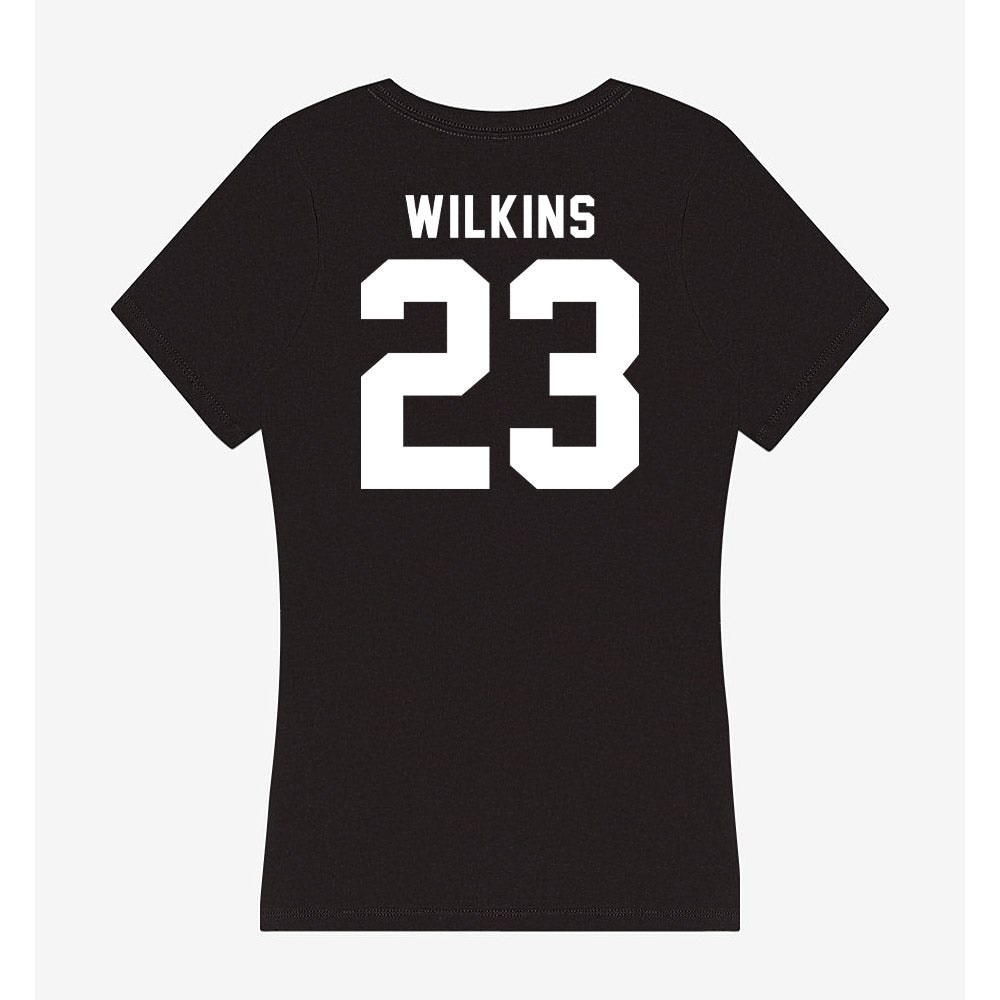 UW Green Bay - NCAA Men's Basketball : Caden Wilkins - Women's V-Neck T-Shirt-1