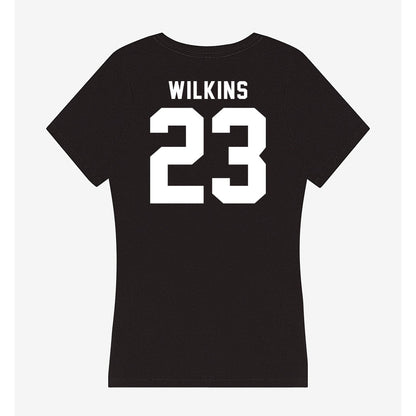 UW Green Bay - NCAA Men's Basketball : Caden Wilkins - Women's V-Neck T-Shirt-1