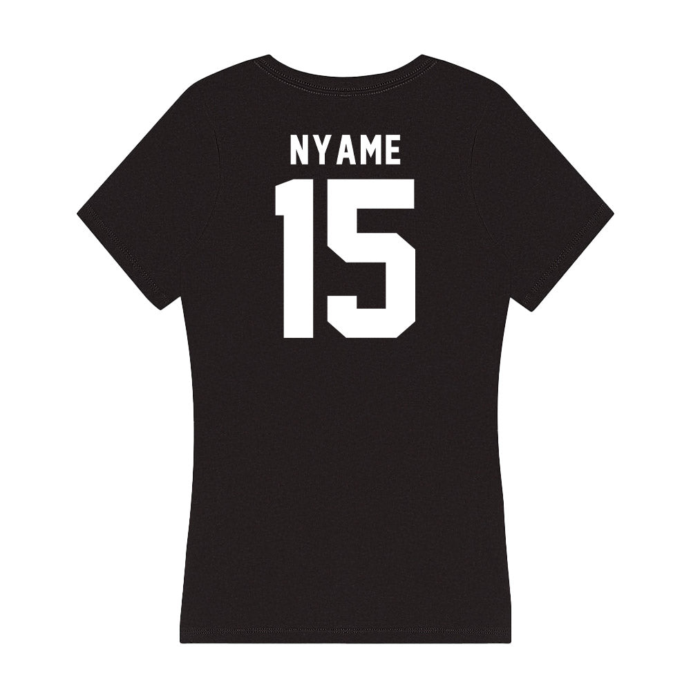 UW Green Bay - NCAA Men's Soccer : Dennis Nyame - Women's V-Neck T-Shirt-1