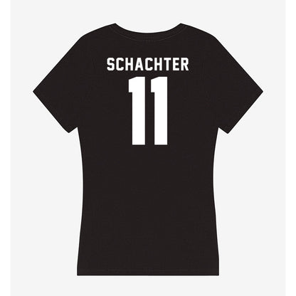 UW Green Bay - NCAA Men's Basketball : Trey Schachter - Women's V-Neck T-Shirt-1