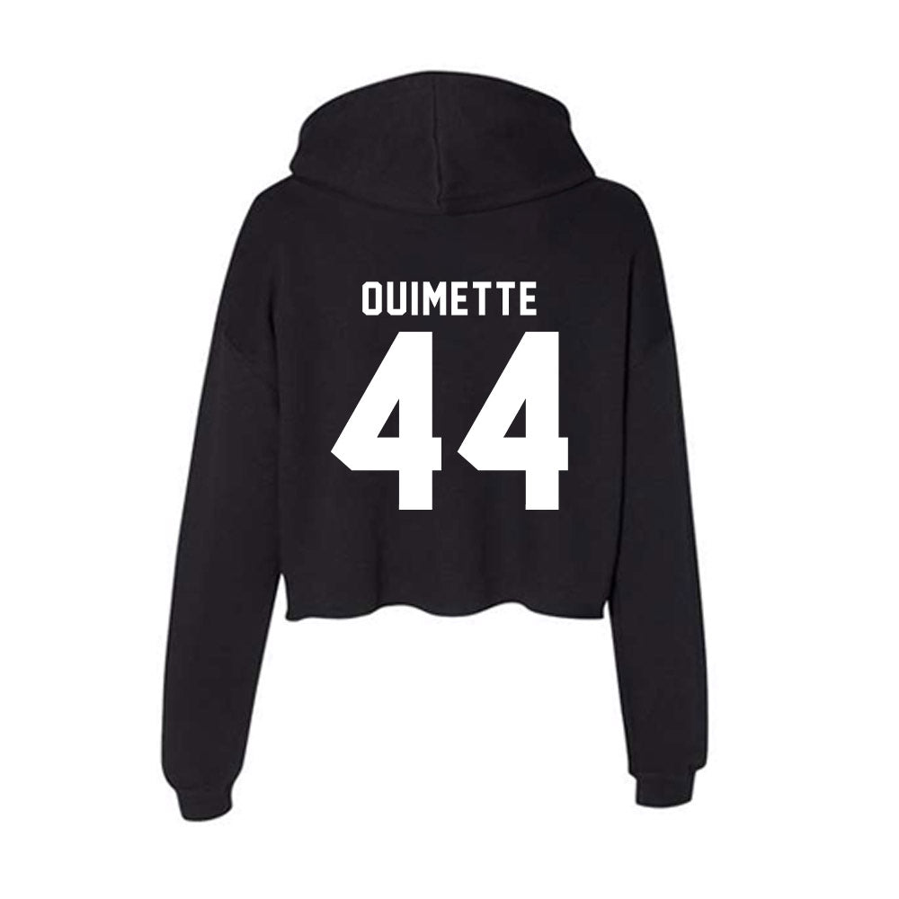 UW Green Bay - NCAA Women's Basketball : Kristina Ouimette - Women's Crop Fleece Hoodie-1