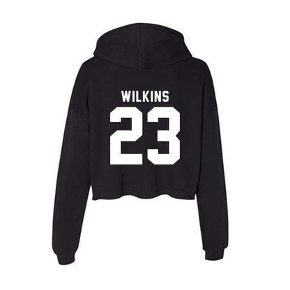 UW Green Bay - NCAA Men's Basketball : Caden Wilkins - Women's Crop Fleece Hoodie-1