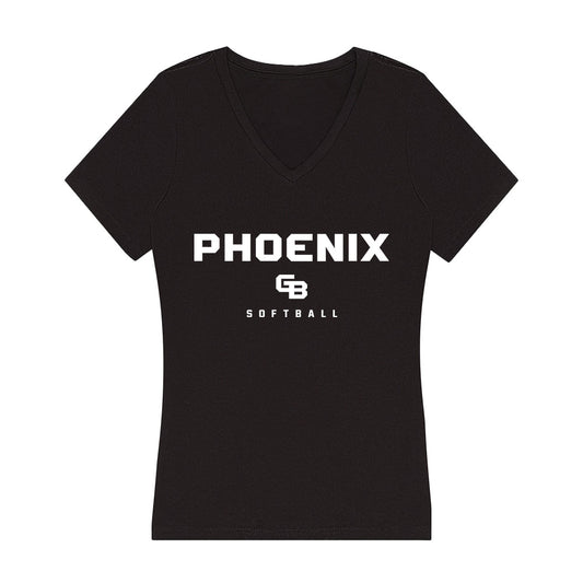  - NCAA Softball : Evelyn Wolfgram - Women's V-Neck T-Shirt-0