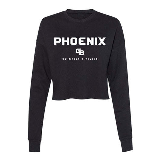 UW Green Bay - NCAA Women's Swimming & Diving : Rachel Everson - Women's Cropped Crew Fleece-0