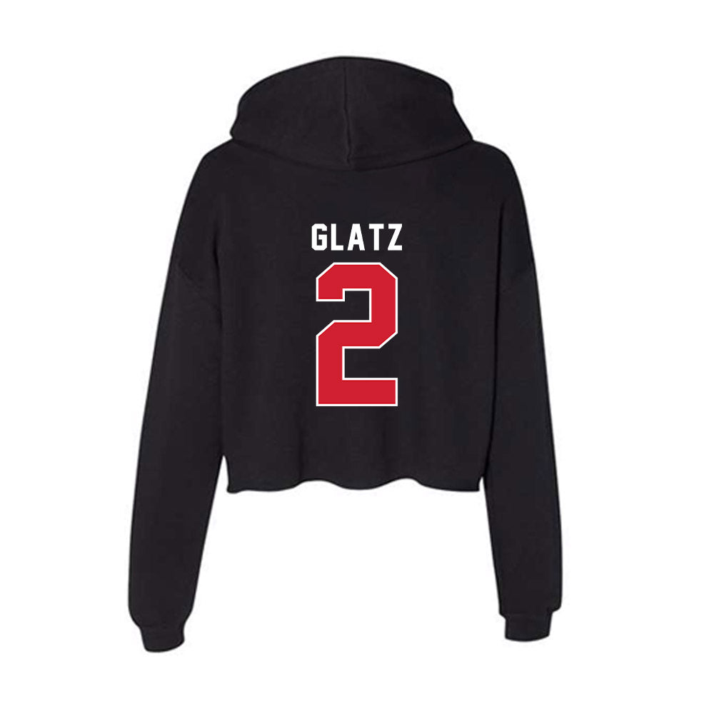 Illinois State - NCAA Football : Seth Glatz - Women's Crop Fleece Hoodie-1