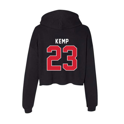 Illinois State - NCAA Softball : Gracelyn Kemp - Women's Crop Fleece Hoodie-1