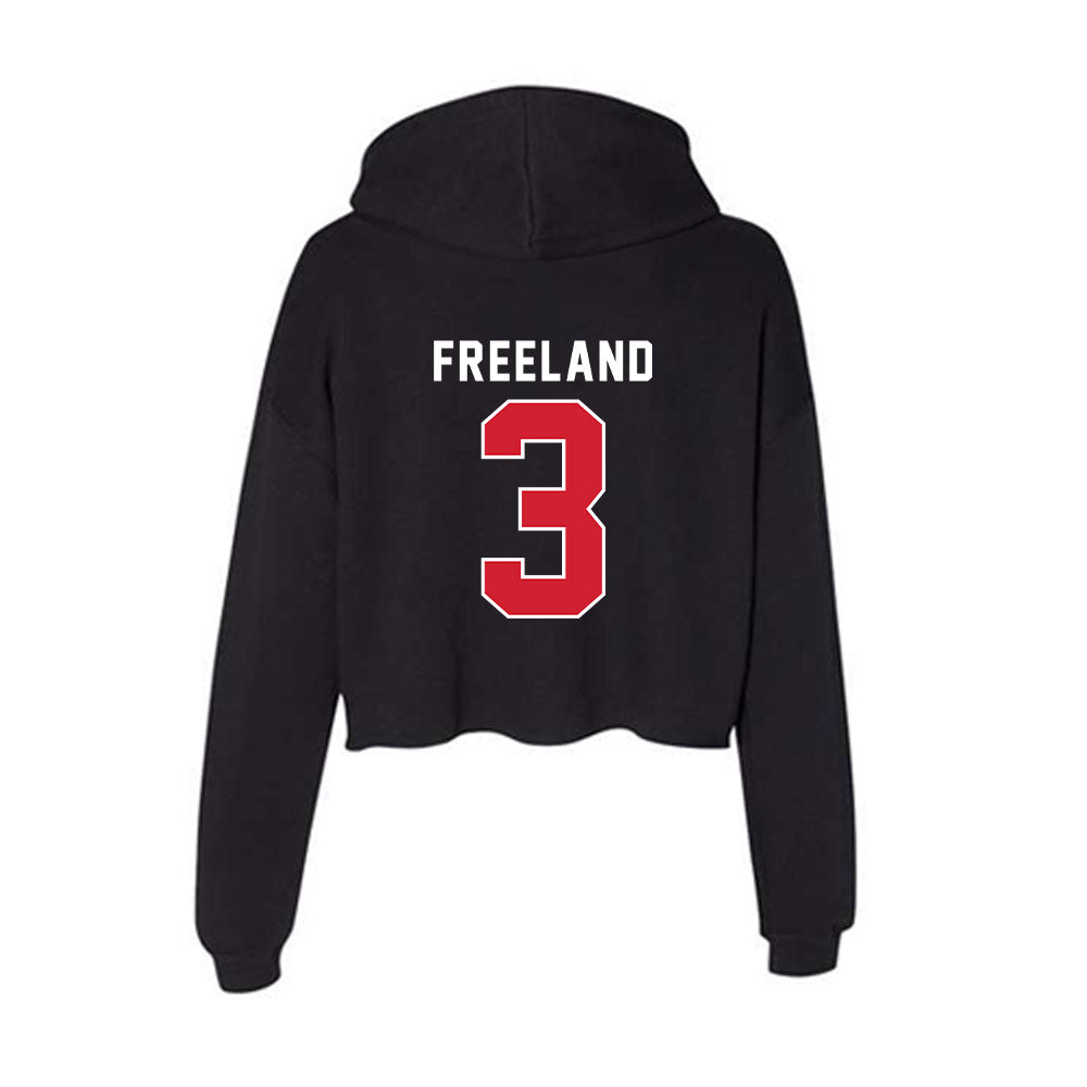 Illinois State - NCAA Softball : Saveea Freeland - Women's Crop Fleece Hoodie-1