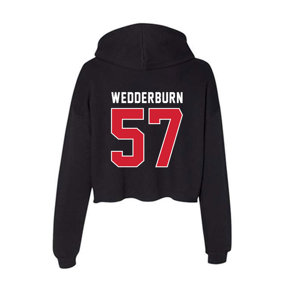 Illinois State - NCAA Football : Jaden Wedderburn - Women's Crop Fleece Hooded Sweatshirt-1