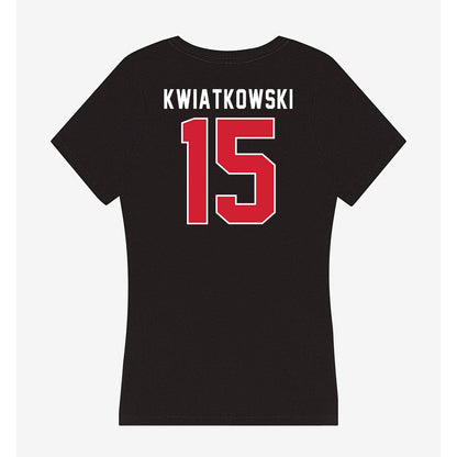Illinois State - NCAA Football : Chase Kwiatkowski - Women's V-Neck T-Shirt-1