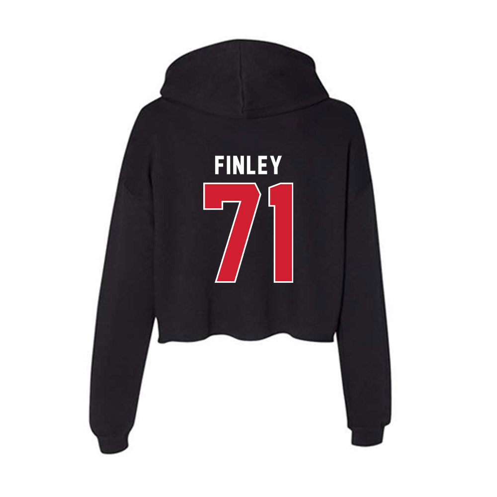 Illinois State - NCAA Football : Jacob Finley - Women's Crop Fleece Hoodie-1