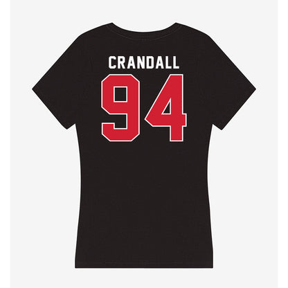 Illinois State - NCAA Football : Josh Crandall - Women's V-Neck T-Shirt-1
