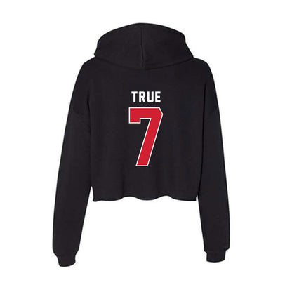 Illinois State - NCAA Football : Nick True - Women's Crop Fleece Hoodie-1