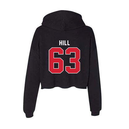 Illinois State - NCAA Football : Chris Hill - Women's Crop Fleece Hooded Sweatshirt-1
