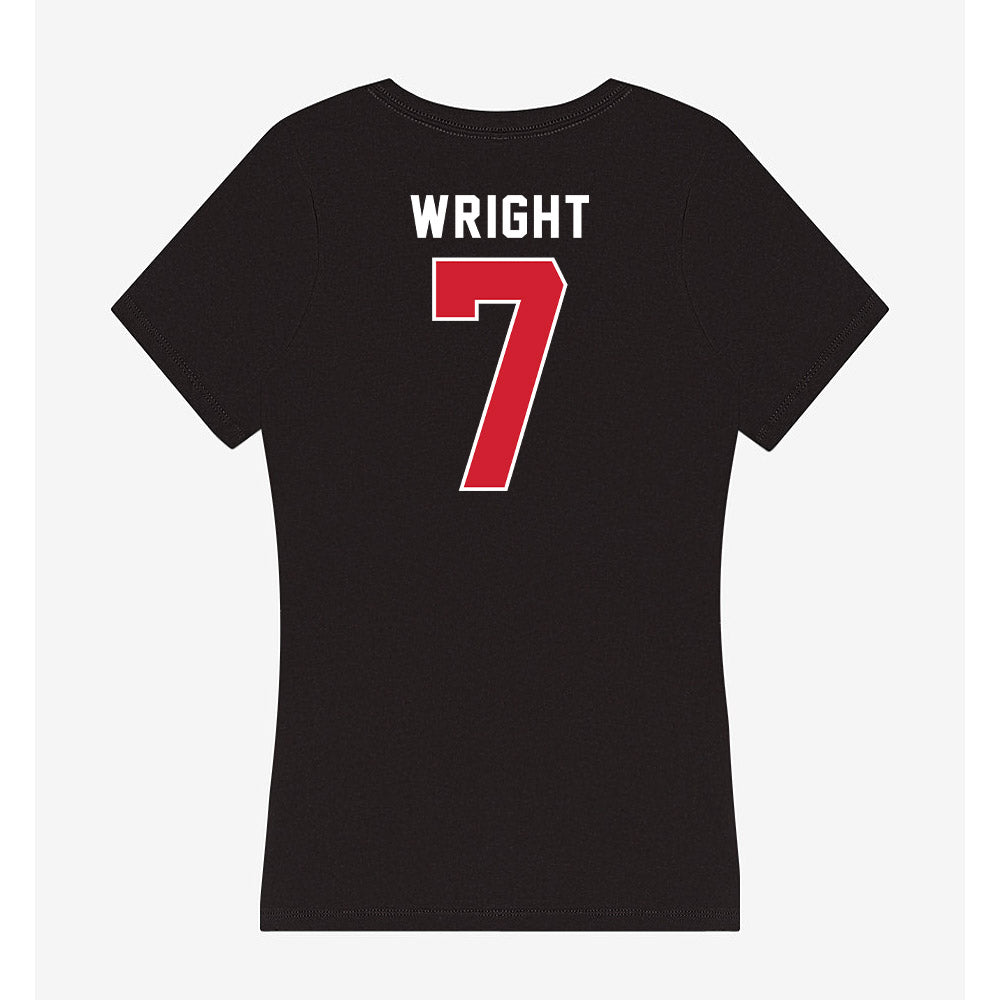 Illinois State - NCAA Women's Volleyball : Sidney Wright - Women's V-Neck T-Shirt-1