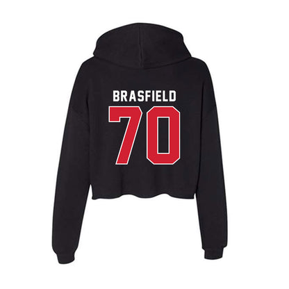 Illinois State - NCAA Football : Logan Brasfield - Women's Crop Fleece Hoodie-1