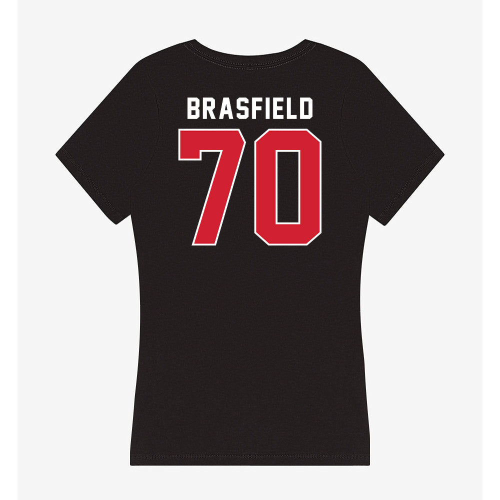 Illinois State - NCAA Football : Logan Brasfield - Women's V-Neck T-Shirt-1