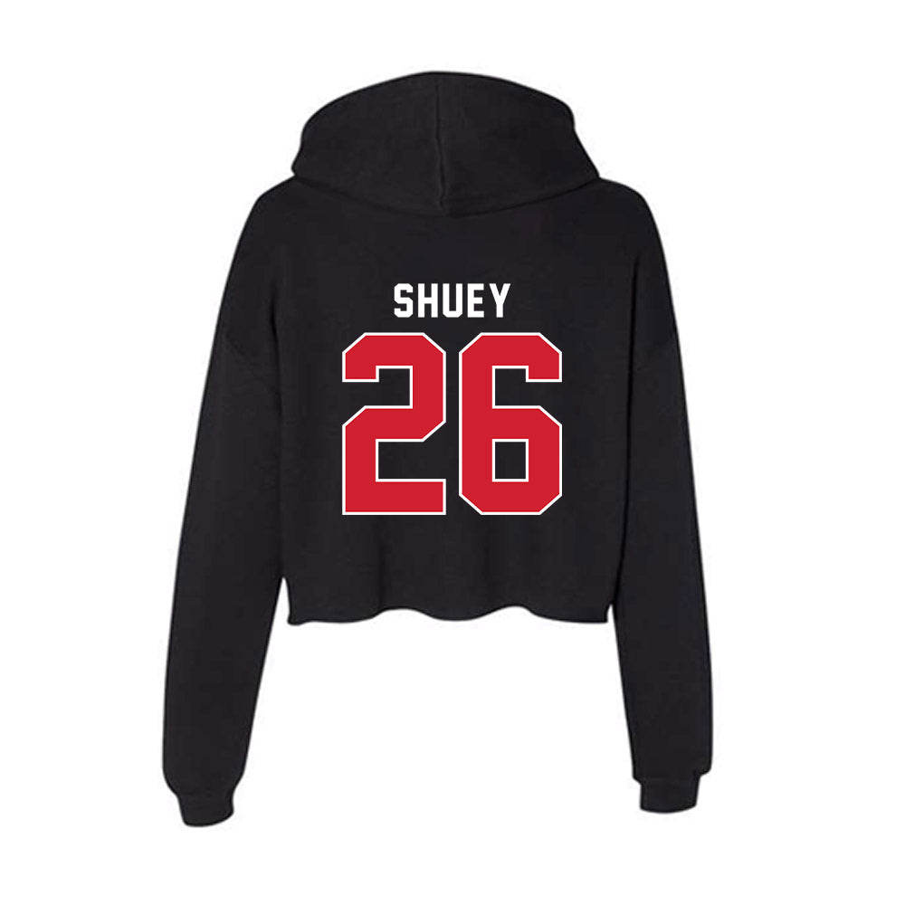 Illinois State - NCAA Baseball : John Shuey - Women's Crop Fleece Hoodie-1