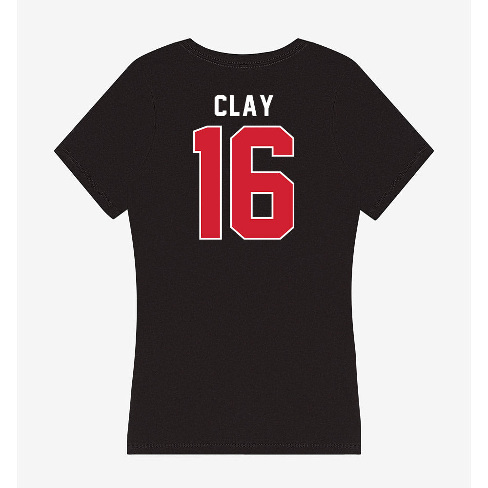 Illinois State - NCAA Football : Rico Clay - Women's V-Neck T-Shirt-1
