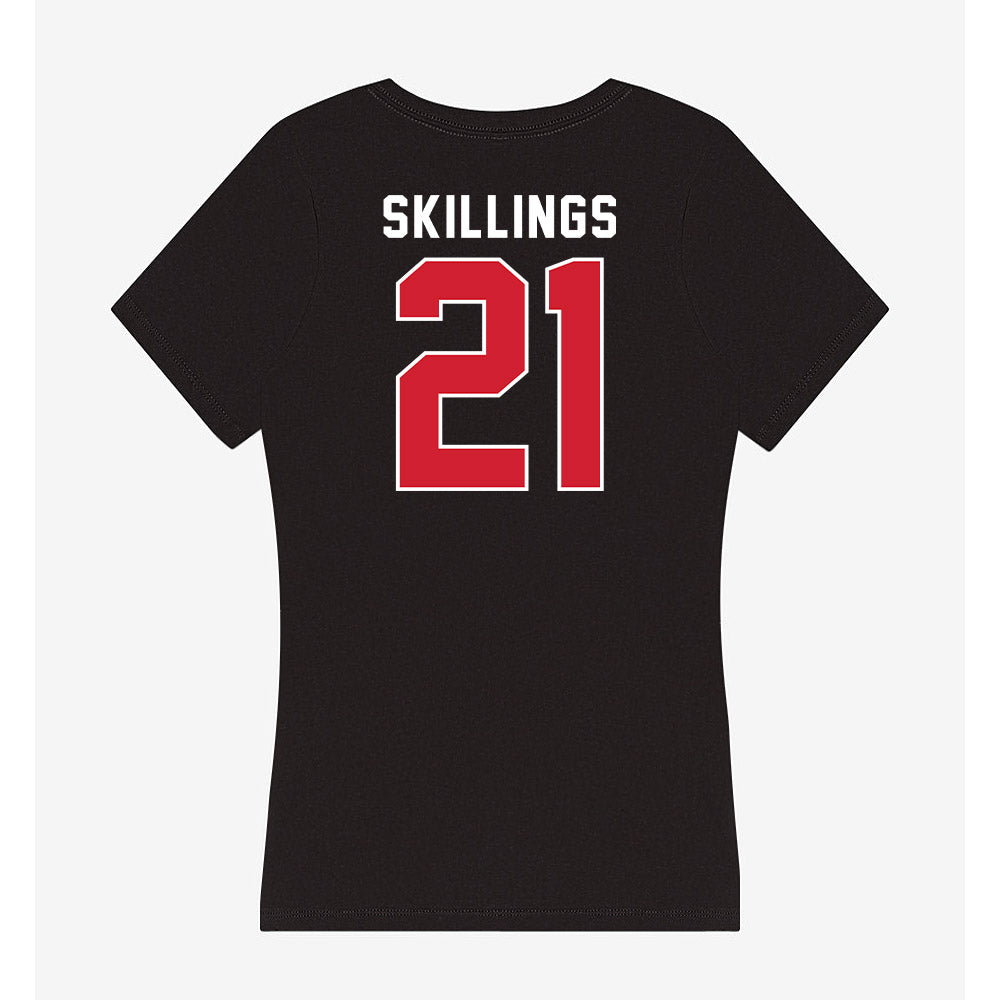 Illinois State - NCAA Football : Quentin Skillings - Women's V-Neck T-Shirt-1