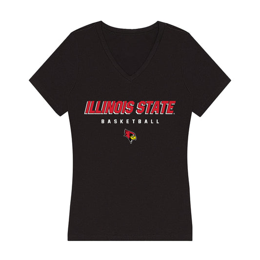 Illinois State - NCAA Women's Basketball : Hannah Chicken - Women's V-Neck T-Shirt-0