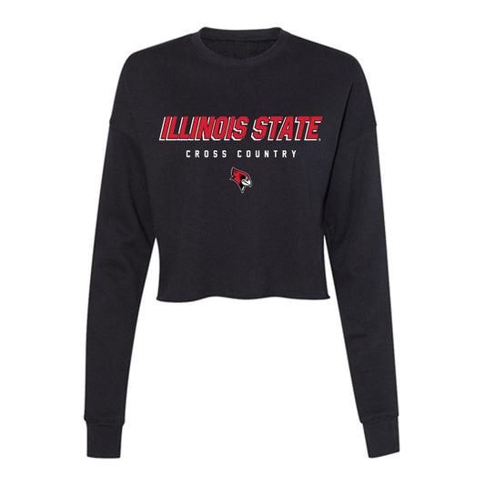 Illinois State - NCAA Women's Cross Country : Nora Brady - Women's Cropped Crew Fleece-0