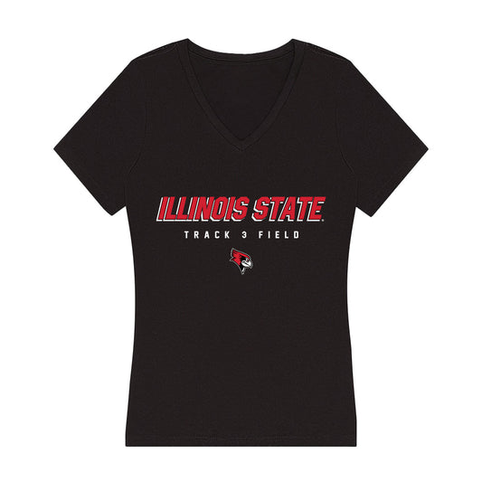 Illinois State - NCAA Men's Track & Field : Jacob Rollins - Women's V-Neck T-Shirt-0
