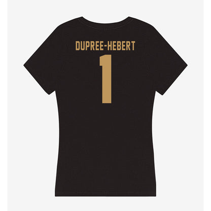 Oakland - NCAA Women's Basketball : Jazzy Dupree-Hebert - Women's V-Neck T-Shirt-1