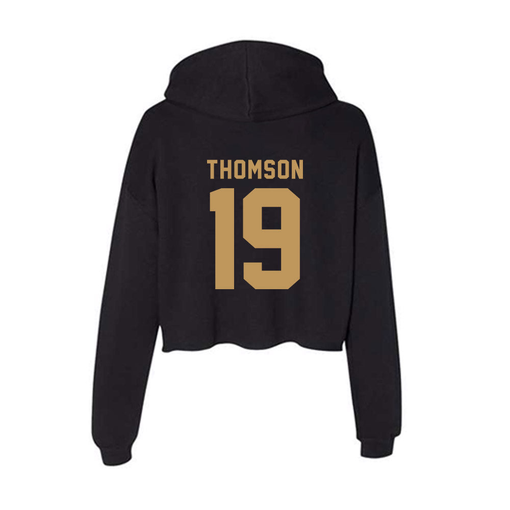 Oakland - NCAA Baseball : Owen Thomson - Women's Crop Fleece Hoodie-1