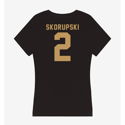 Oakland - NCAA Women's Basketball : Madison Skorupski - Women's V-Neck T-Shirt-1